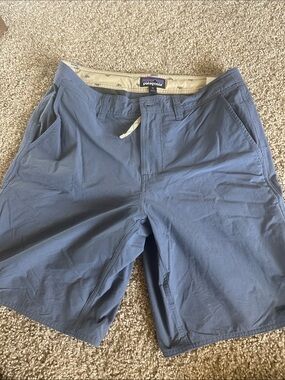 Patagonia Blue Men's Hybrid Shorts with Drawcord